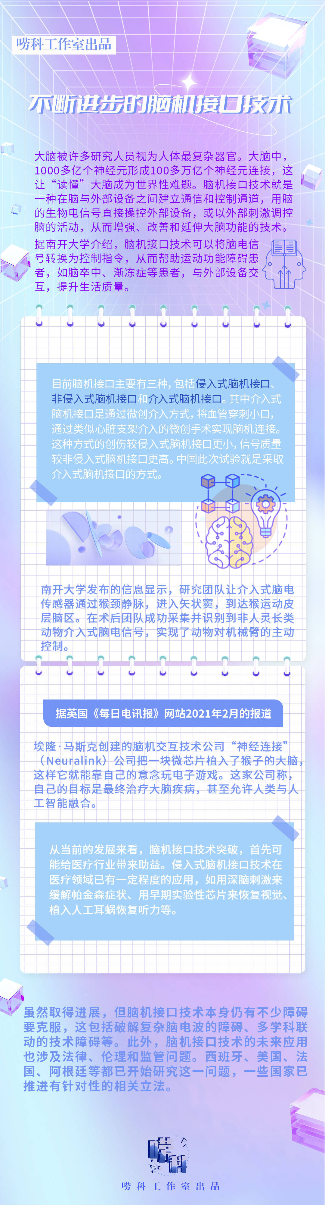 唠科 | 不断进步的脑机接口技术_马骁_张家伟_王建生