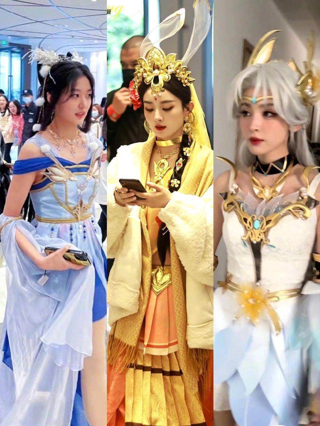 古力娜扎cos《王者荣耀》貂蝉 美丽动人超越原作_cos_丁真_游戏