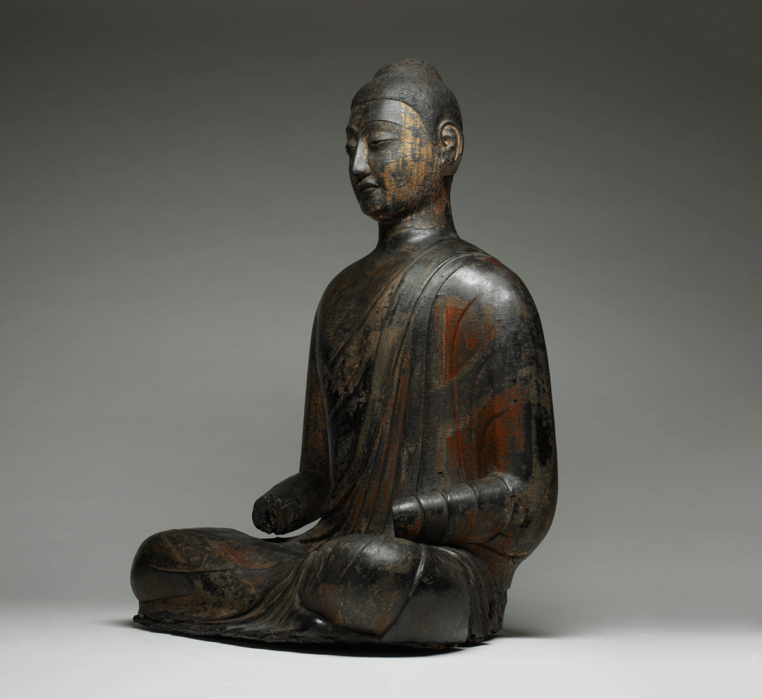 现存年代最早的彩绘漆金夹纻佛