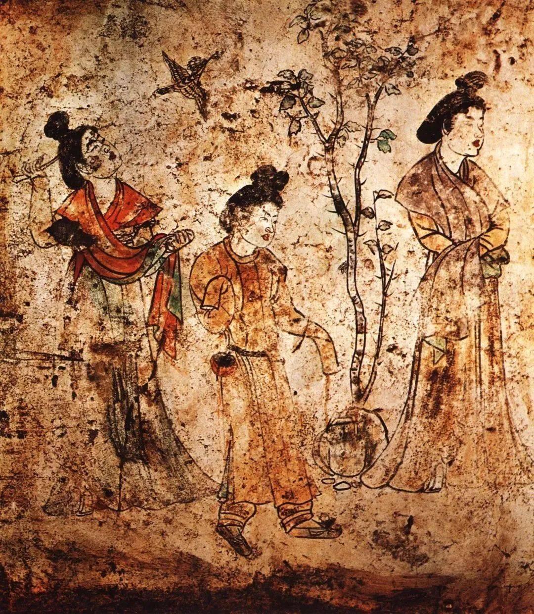 这13副古画"活"起来了?_生活_壁画_仕女