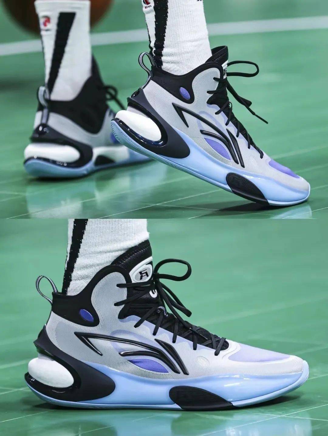 玩家视角:kd16鞋底这么花是我没想到的,疑似加了类似flightspeed的