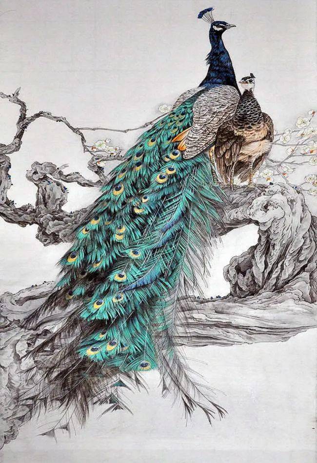 李喆工笔的作品造型生动写实,色彩浓重艳丽,格调朴实雅致!