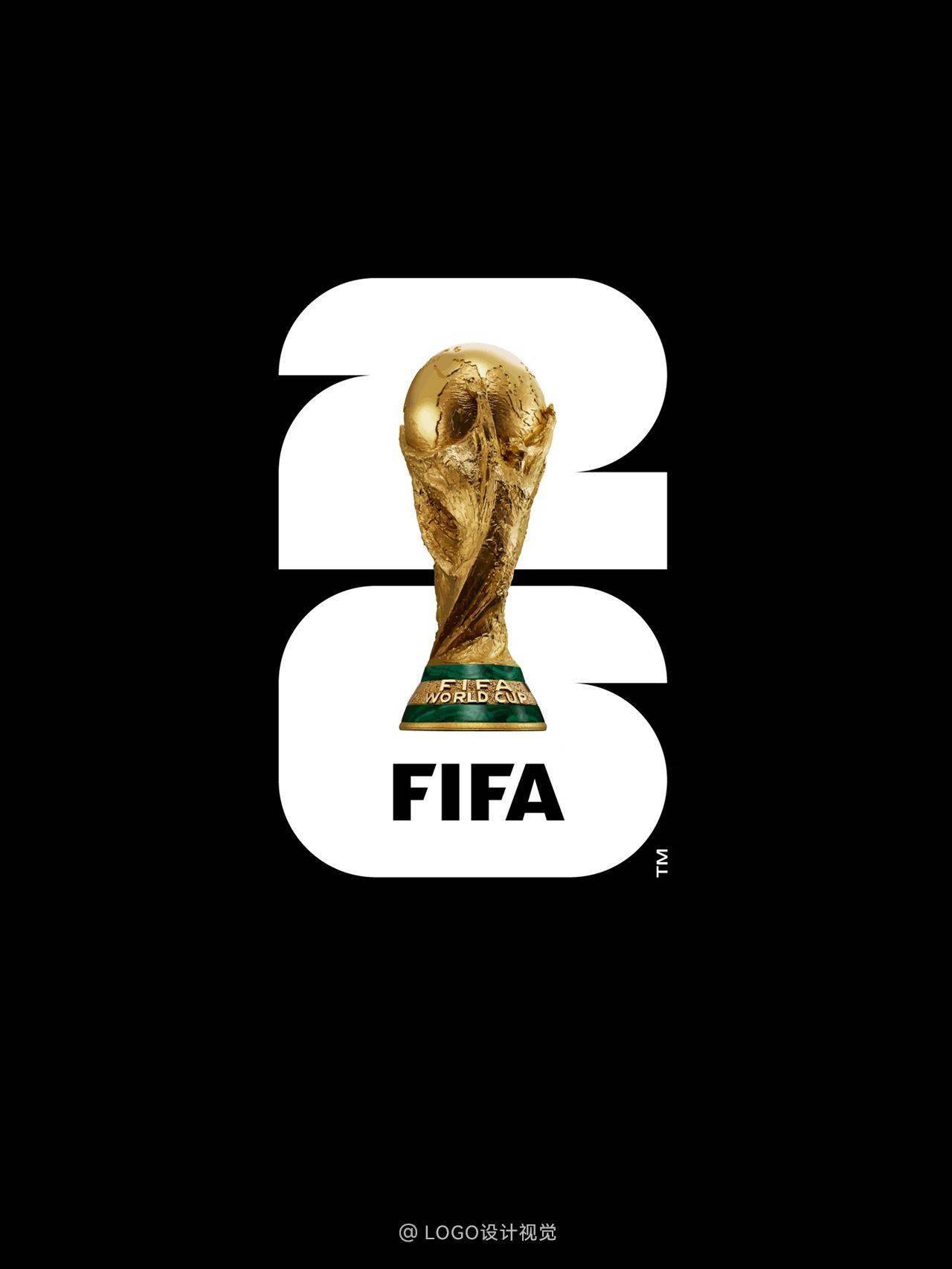 2026世界杯logo揭晓!网友吐槽:堪称最简陋会徽._设计_数字_三国