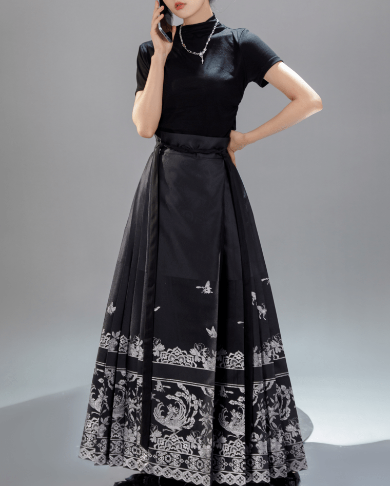 夏天也可以短袖搭汉服出门——马面裙_优惠_新品_工艺