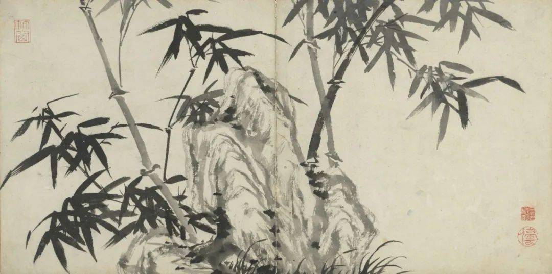 墨竹册,聊写胸中逸气_文征明_禄之_新竹