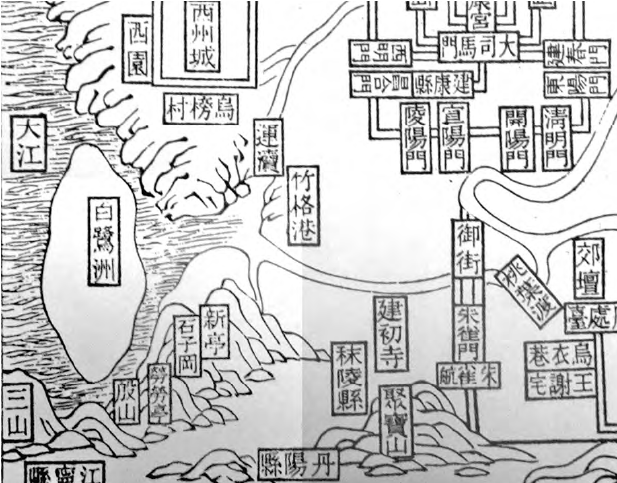 当时的李白就在劳劳亭边,吹着江风,远眺辽阔江面,与友人举手作别.