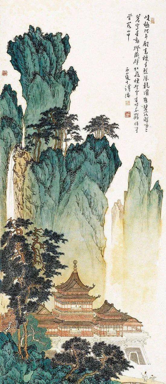 溥心畲67的山水画和晚年有很多好笑的故事!_作品_溥儒_万公潜