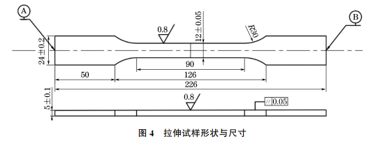 采用线切割方法制备金相试样,硬度和拉伸性能试样,取样位置如图3(a)