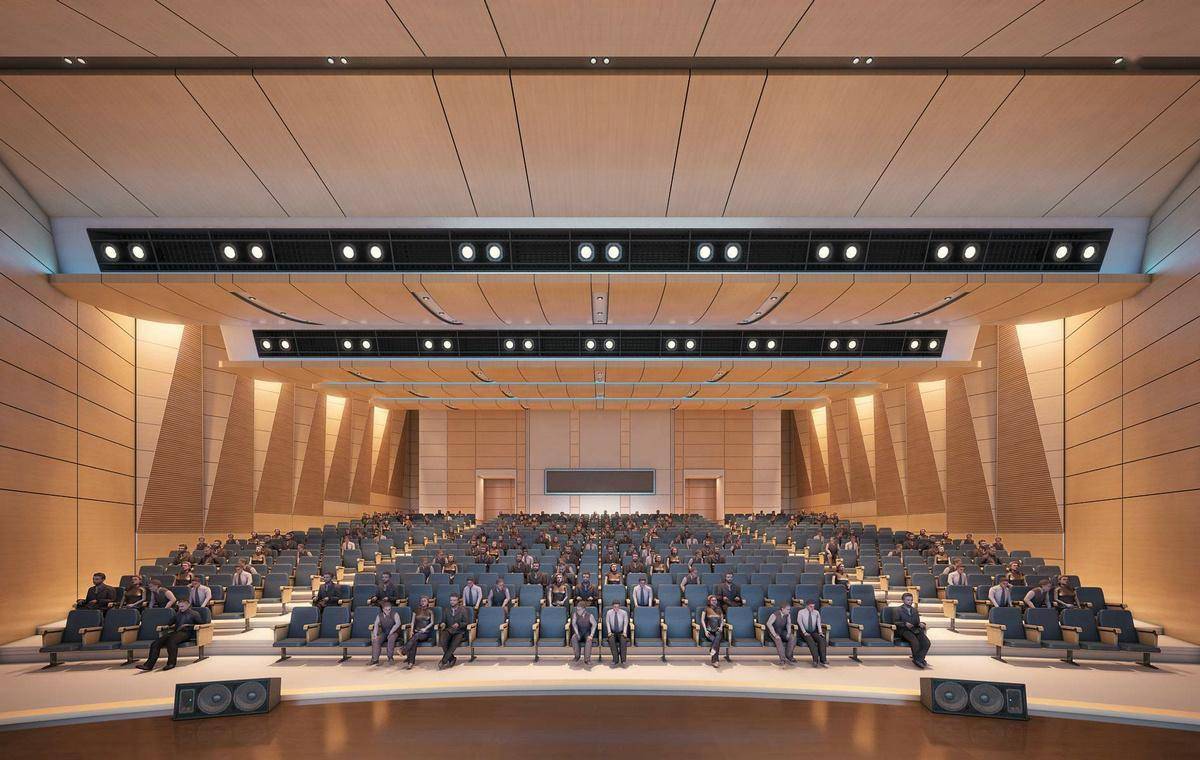 报告厅·汇报厅学术艺术厅效果图合集cad施工图纸