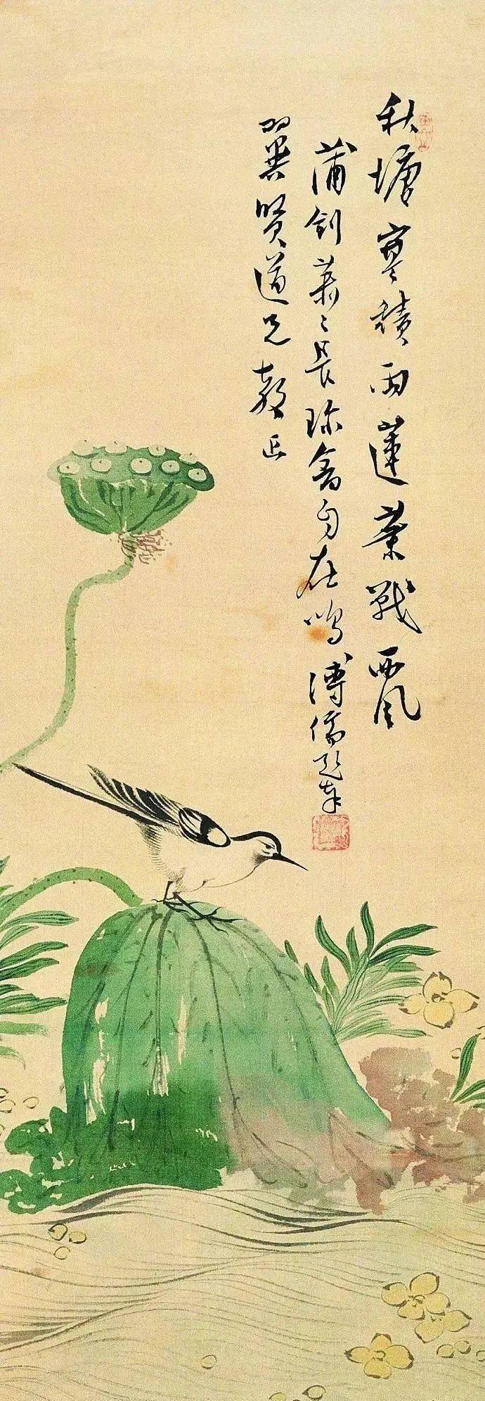 荷花_张大千_芙蓉