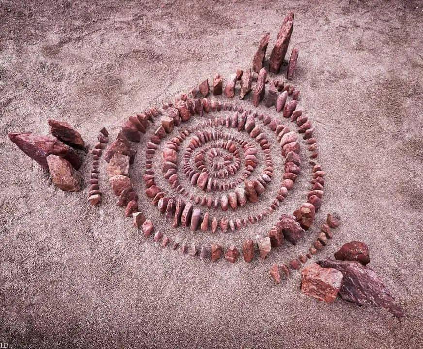 石头,沙子,树叶,还可以这样玩?非凡的大地艺术!_jon_作品_创作