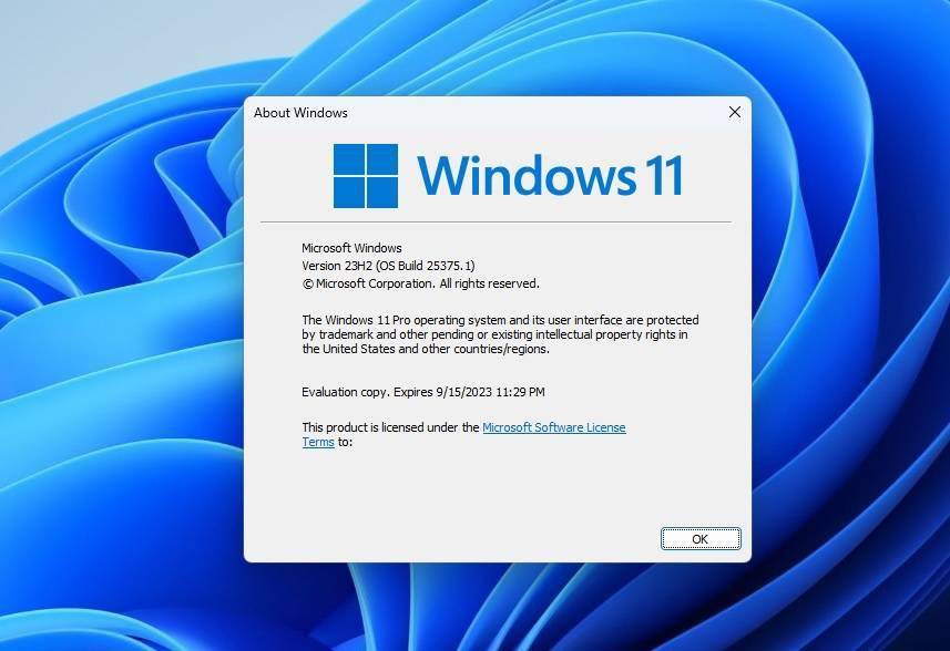 微软确认Win11 23H2秋季推出 将是Windows 11的第二次官方大版本更新