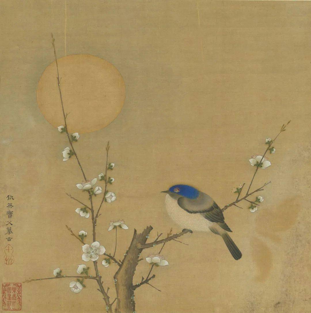 仇英:花鸟册_周臣_版权_高山流水