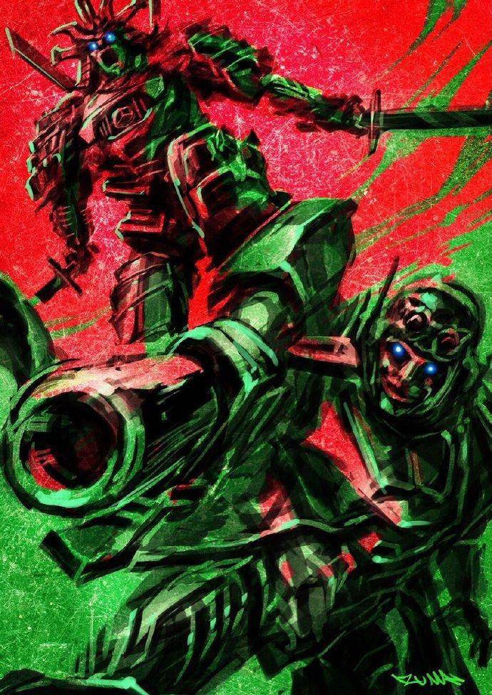 变形金刚5色彩角色插画,大家喜欢哪张?_电影_造型_背景