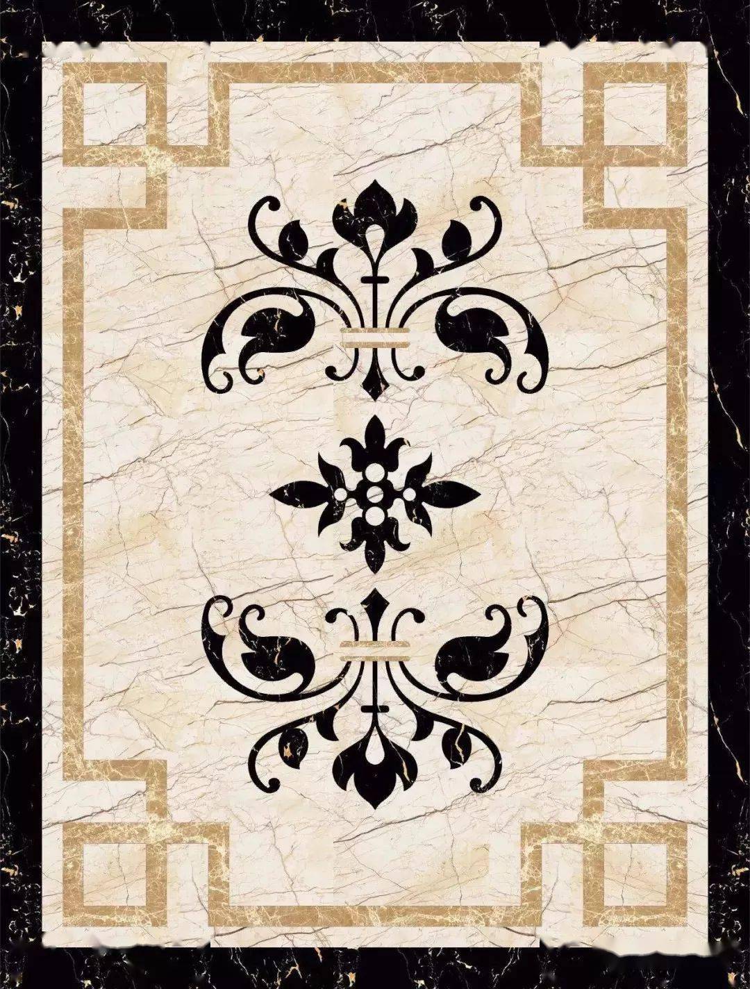 拼花设计 | 欧式别墅,少不了的大理石拼花