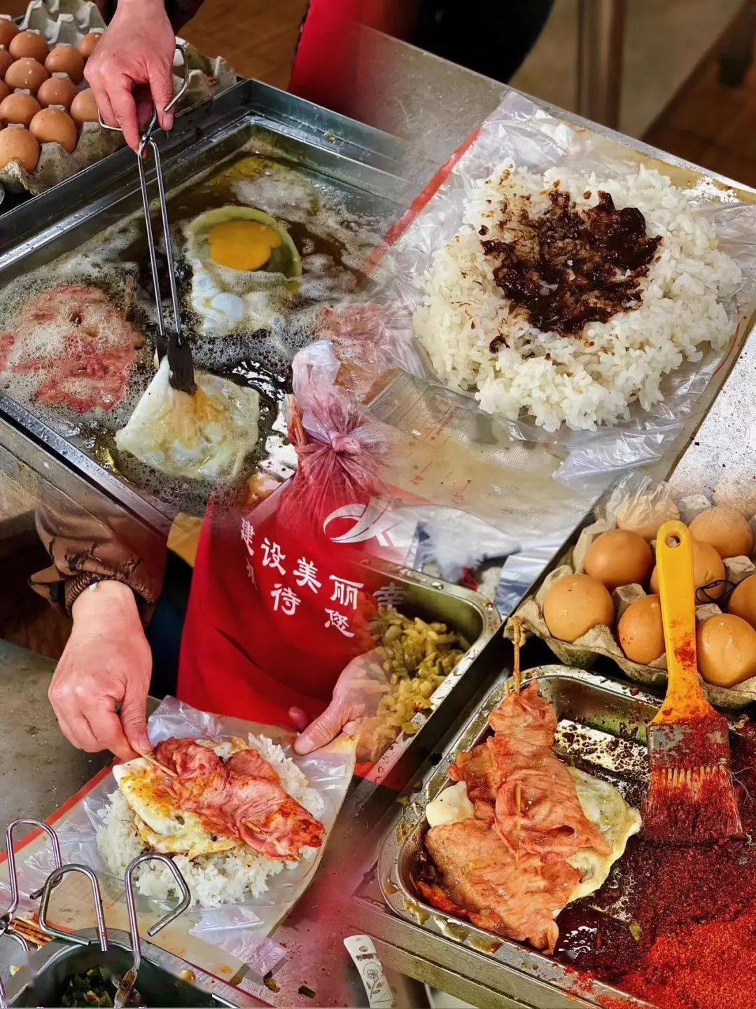 肉饼子面,盐烤土豆,年糕饺,红糖焦饼,老鼠糖球,松花团,灯盏糕,冻蒲,糖