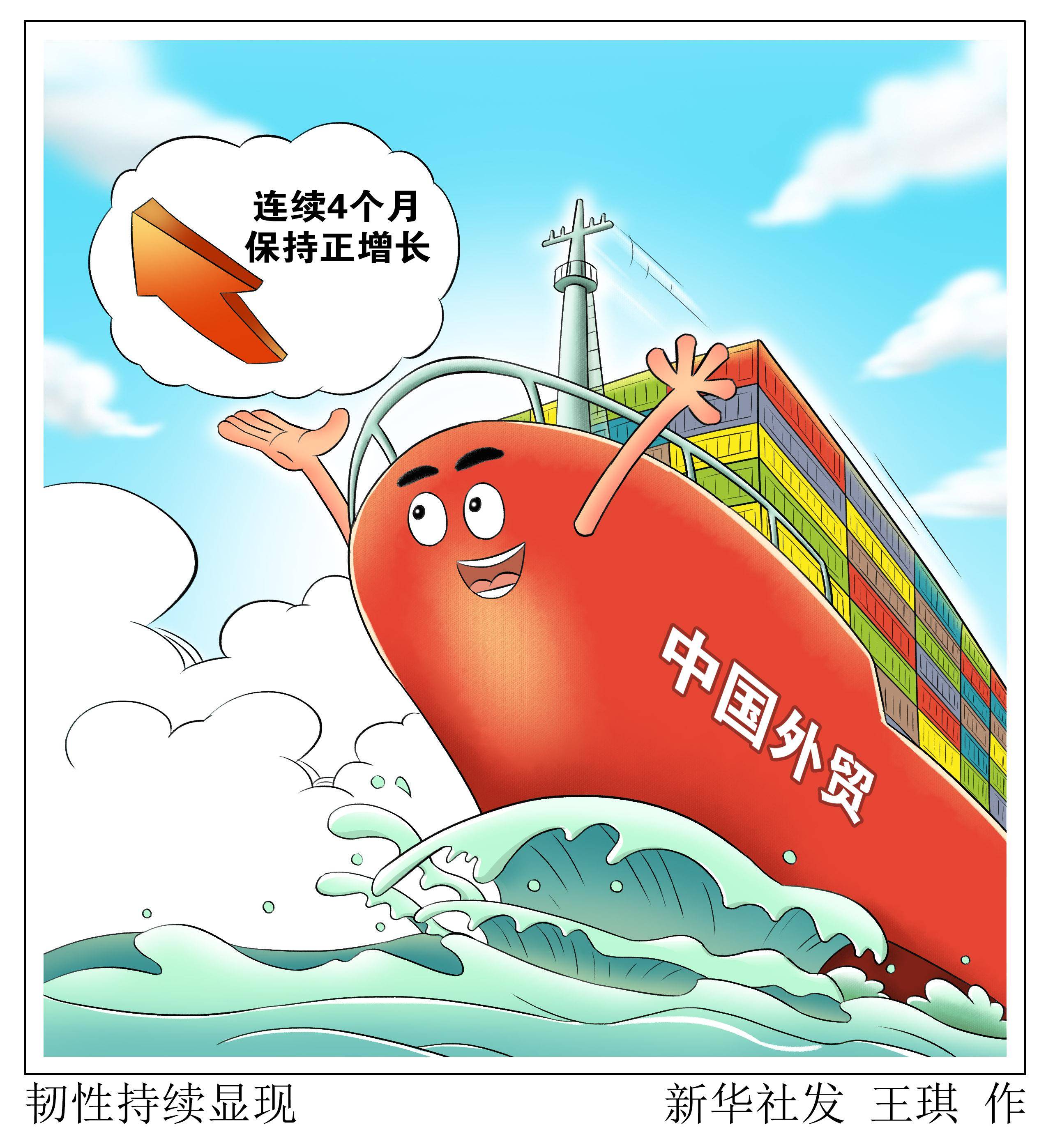 (图表·漫画)〔新华全媒 〕韧性持续显现_新华社_进出口_我国