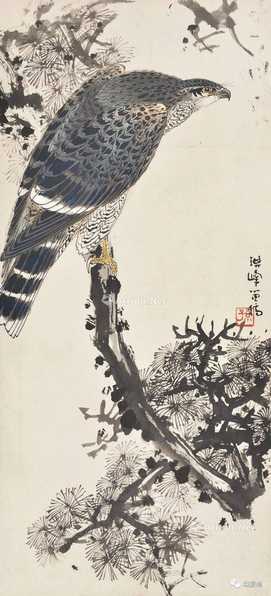 王学仲:孙其峰画鹰_白鹰_人民_精神