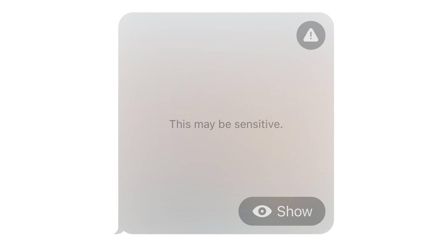 苹果iOS 17系统中增加一项新功能 可自动识别和屏蔽含有敏感内容的信息和文件