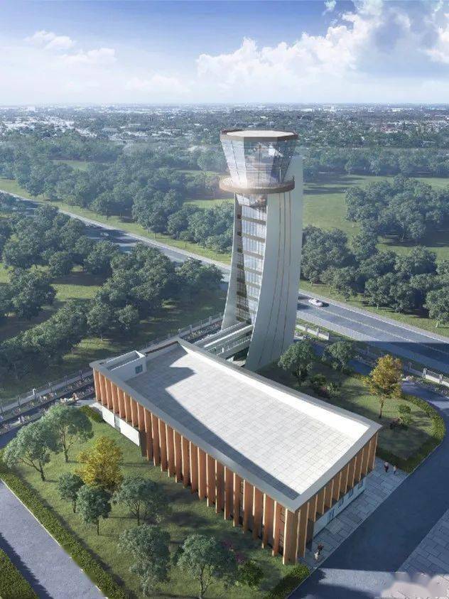 建在机场,大有来头!效果图曝光!_塔台_设计_建筑群