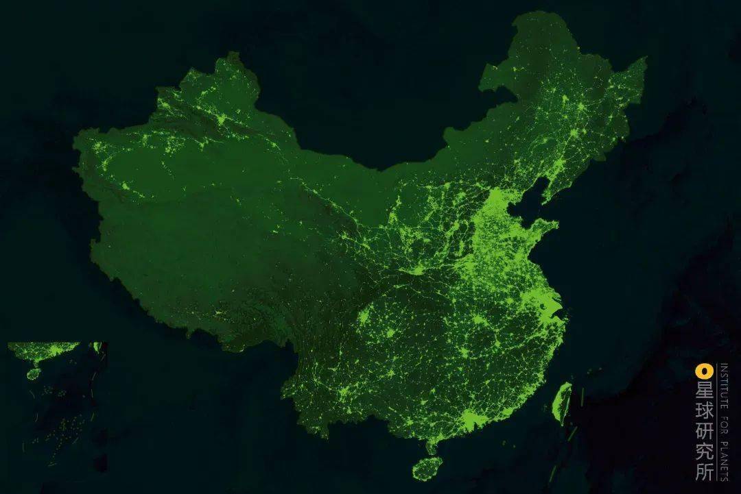 中国夜景卫星图2019图片