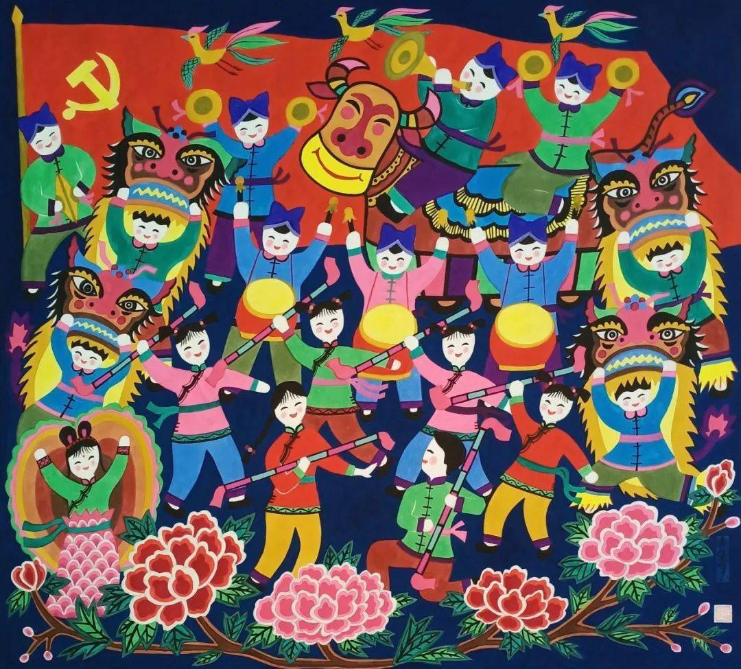 强国有我"——金山农民画作品系列展(十七)_文明_豫园_上海