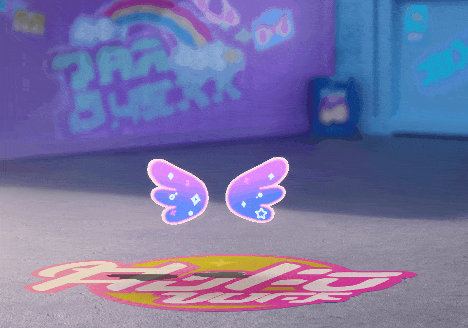 浪漫的渐变色点缀以闪亮的星星装饰可爱又俏皮你想成为音乐精灵吗?