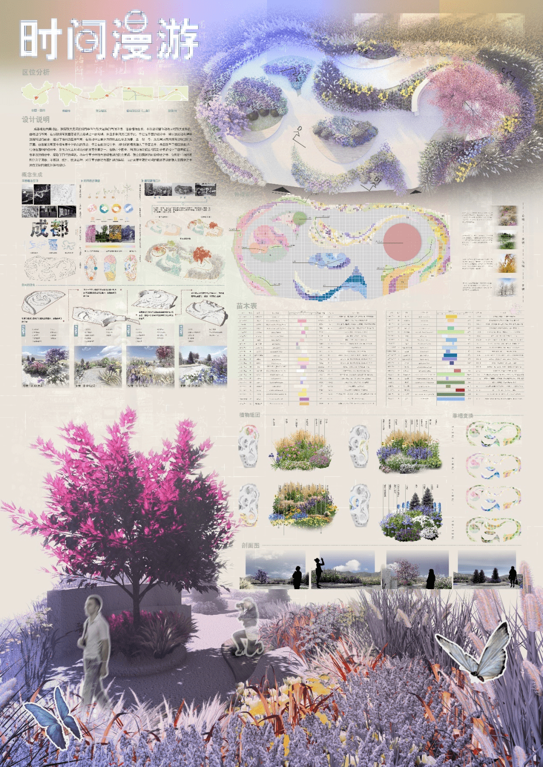 奖项揭晓！2023成都·大学生主题花境设计大赛结果公布暨入围作品展览开幕_竞赛_园林_实践