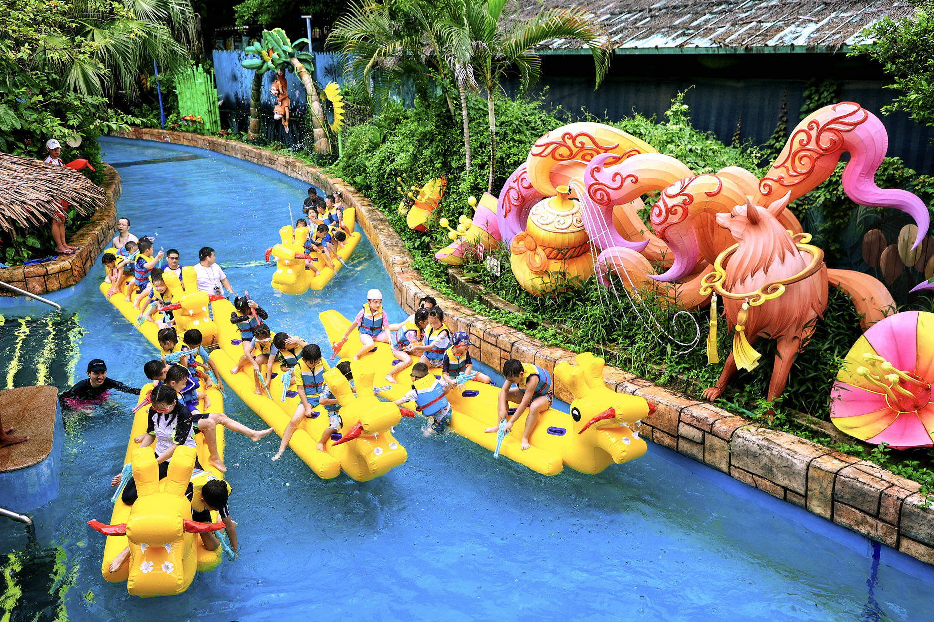 端午假期,来一场特别的亲子"扒龙舟"_水上乐园_活动_孩子