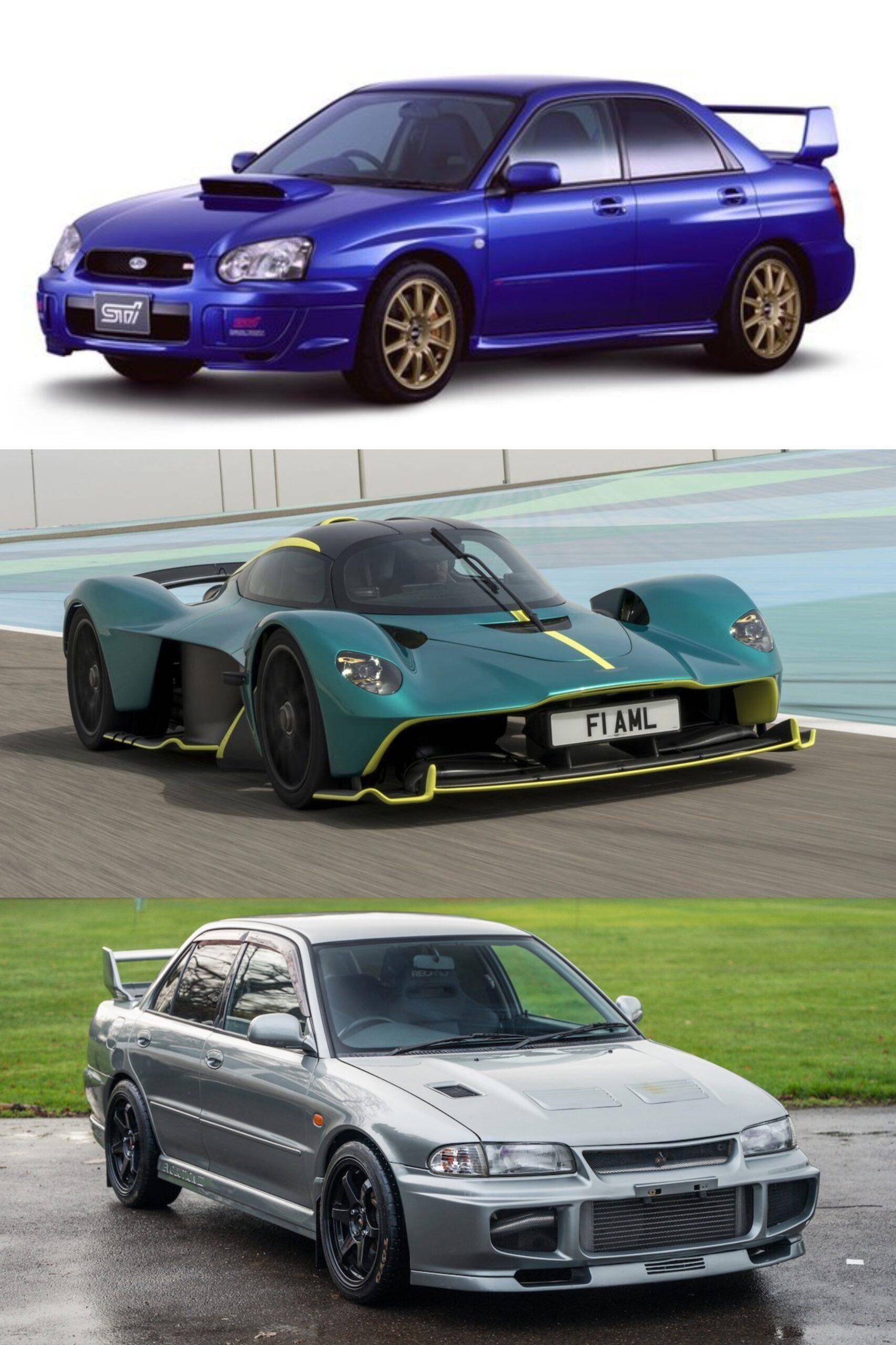 99aston martin valkyrie 202199mitsubishi lancer evo iii gsr