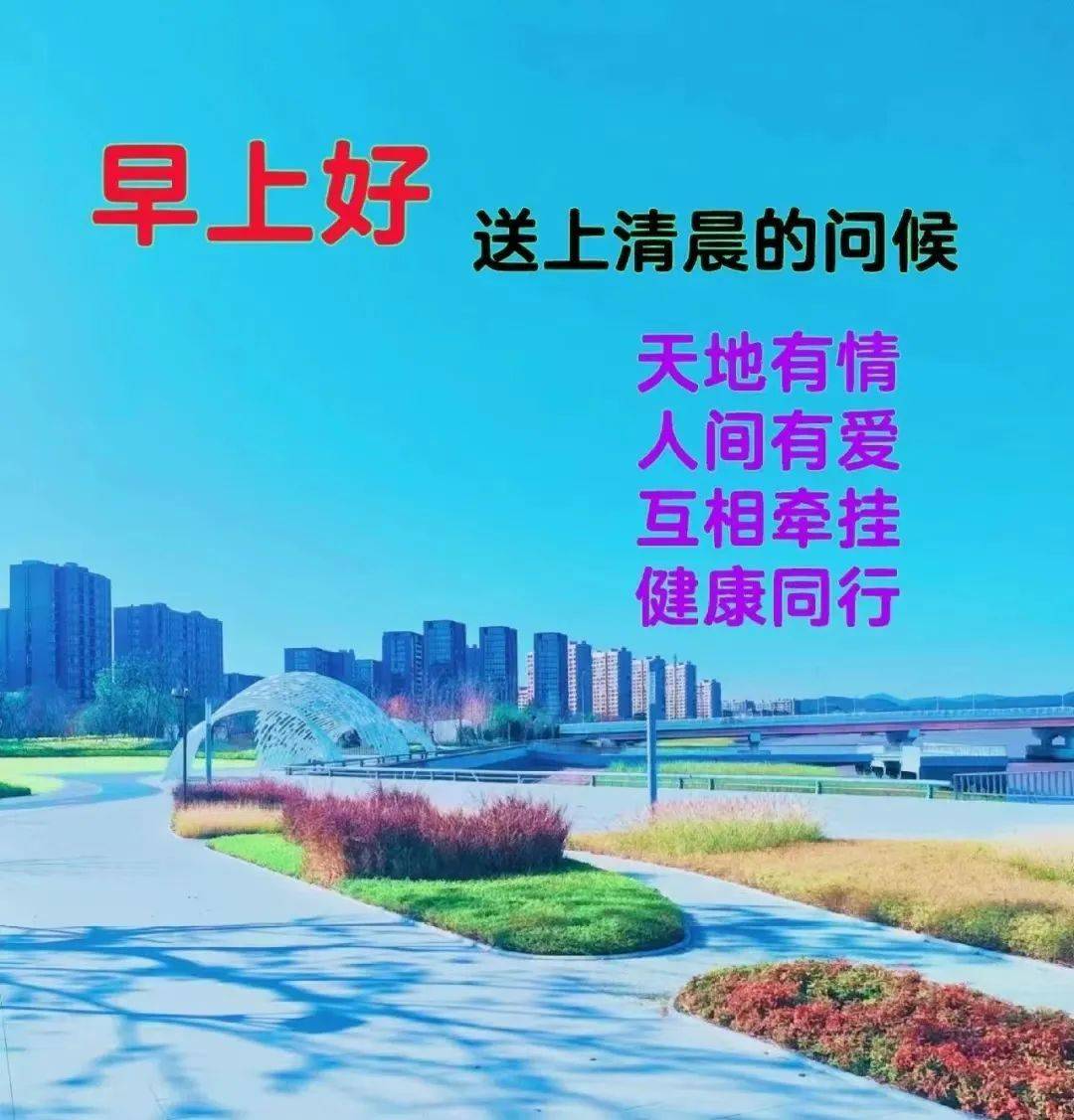 早安问候祝福精选图片，暖心的早上好问候语（早安问候图片带字温馨）
