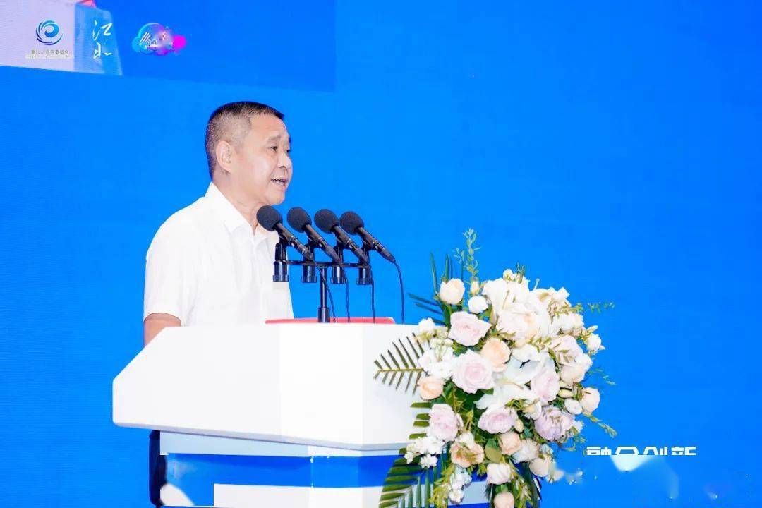 副主任王珏,江北区委常委,区政府副区长何勇,中国国际电子商务中心副