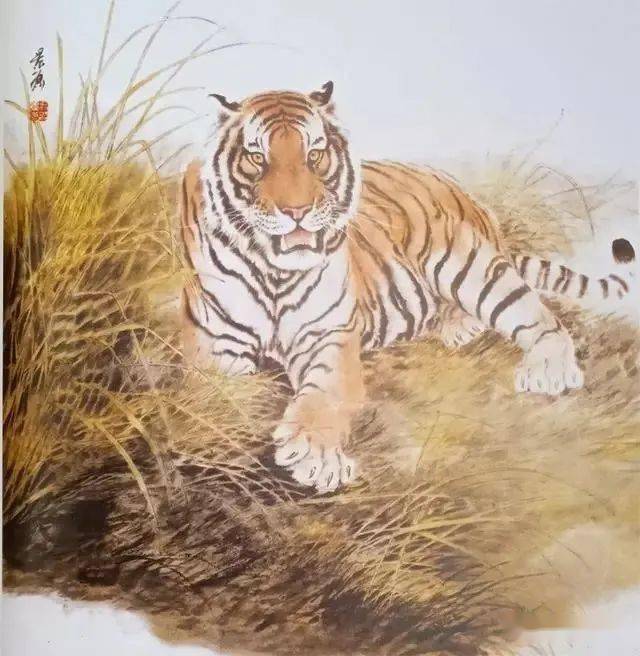 谭老师教你画国画写意老虎_画法_虎头_斑纹