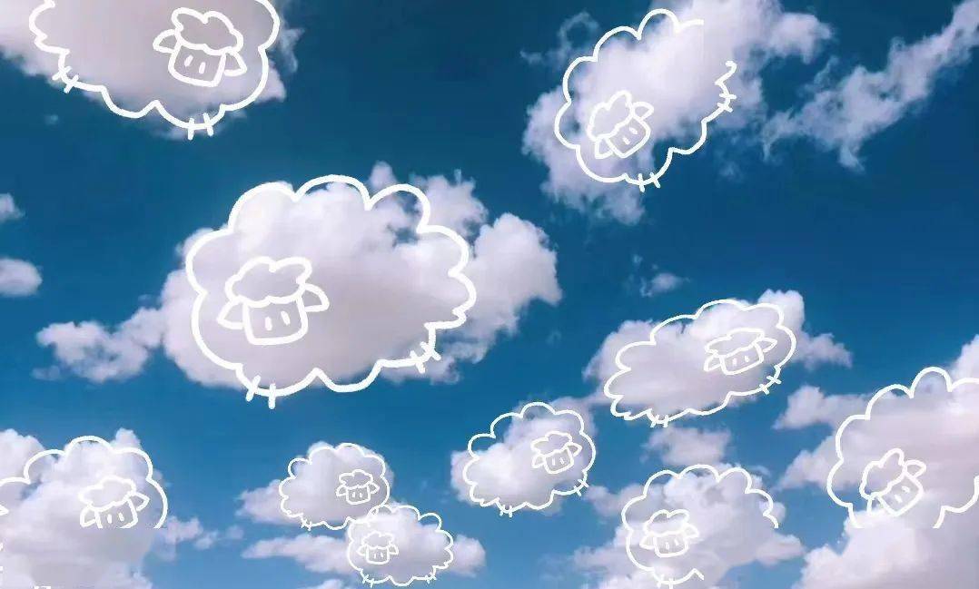 壁纸般的蓝天白云抬眼便能邂逅总有许多浪漫不期而遇在临河这个小城