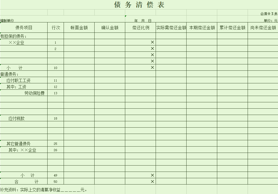 财务清算图片