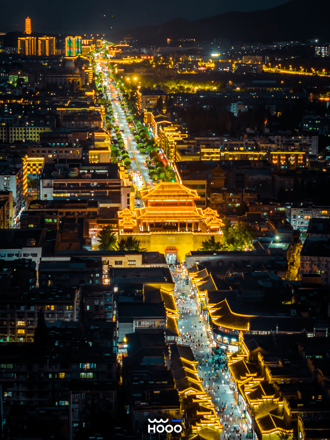 襄阳夜景漂亮图片