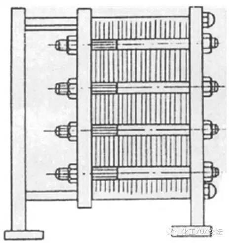 板式换热器cad简图图片