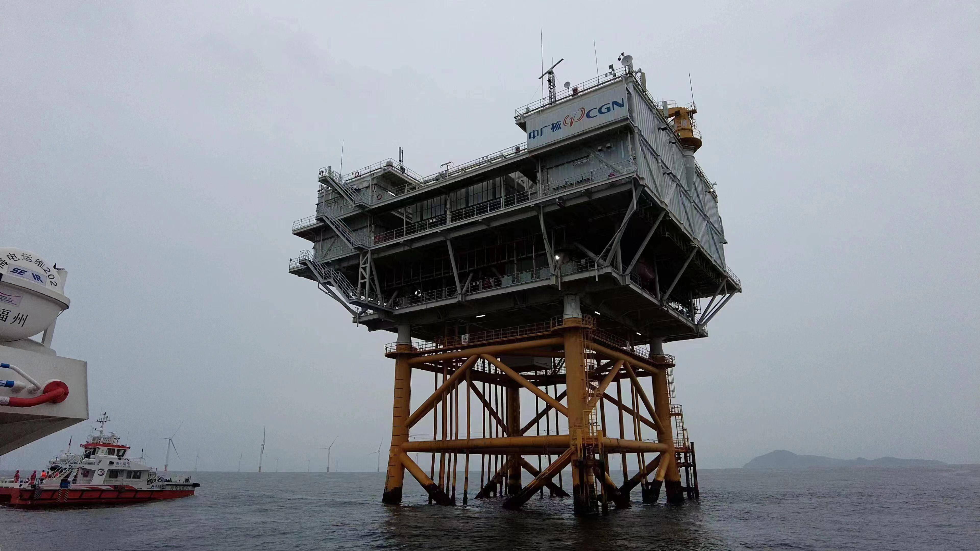 广东移动在离陆地20公里的风电场搭建"信号神针"_阳江_海上_海洋