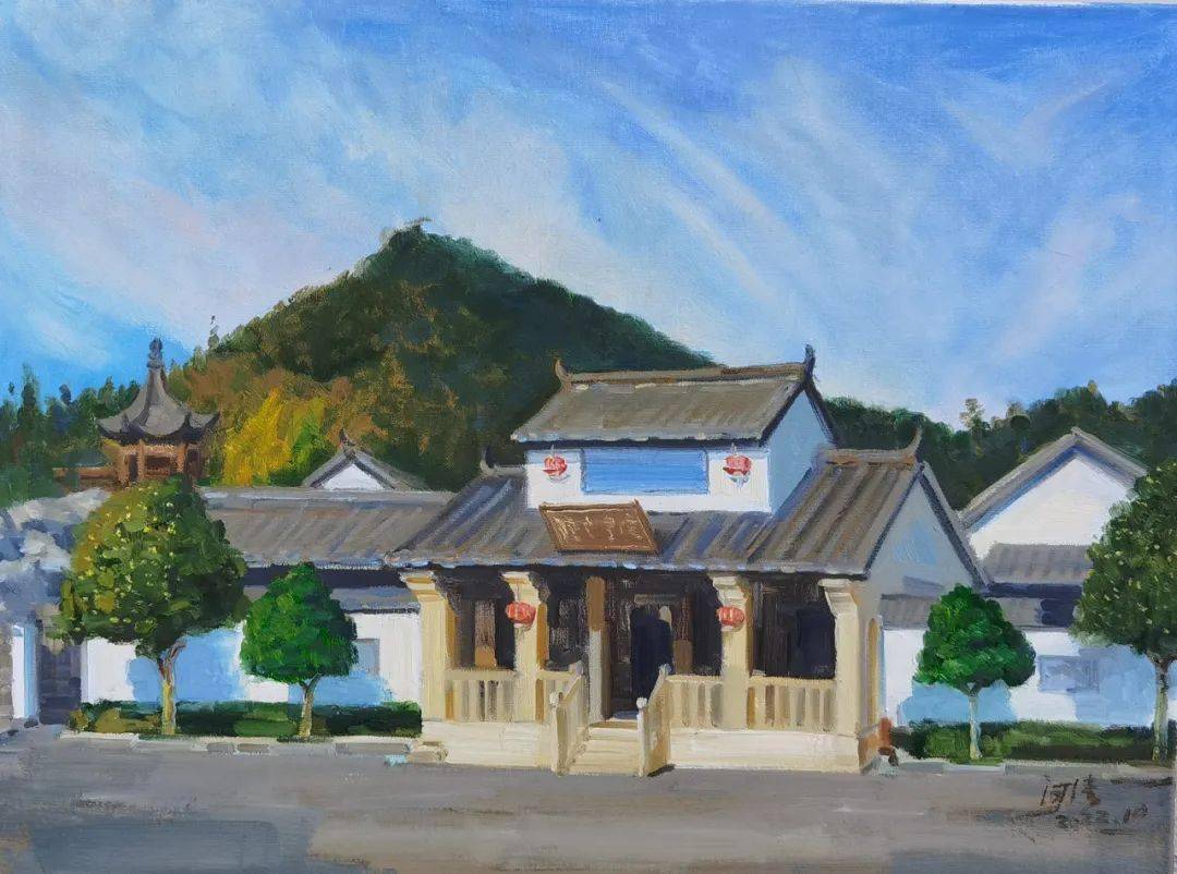 黄河清▲《秋霭》60x90cm 黄河清▼刘密才湖南省美协会员湖南省油画