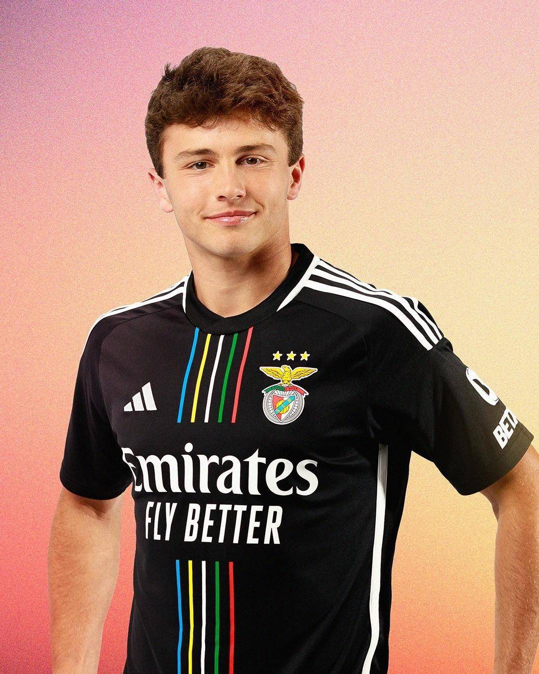 阿迪达斯发布本菲卡2023/24赛季客场球衣_条纹_全球_国家