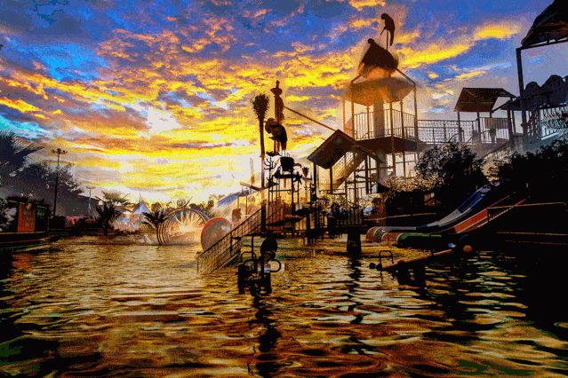 39.9元起抢桂林罗山湖水上乐园单人票1张!20000㎡水上乐园放肆嗨!