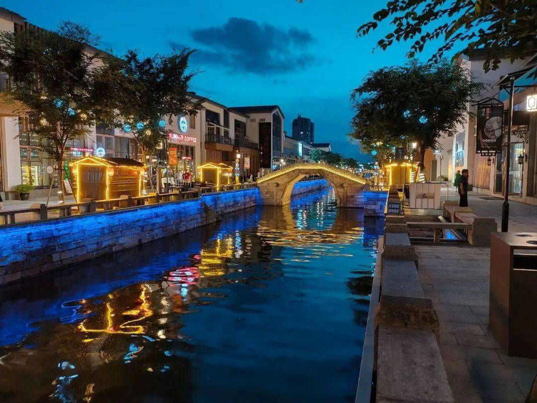 【图说·绍兴】实拍迎恩门风情水街的绚丽夜景~_购物_商业_游泳