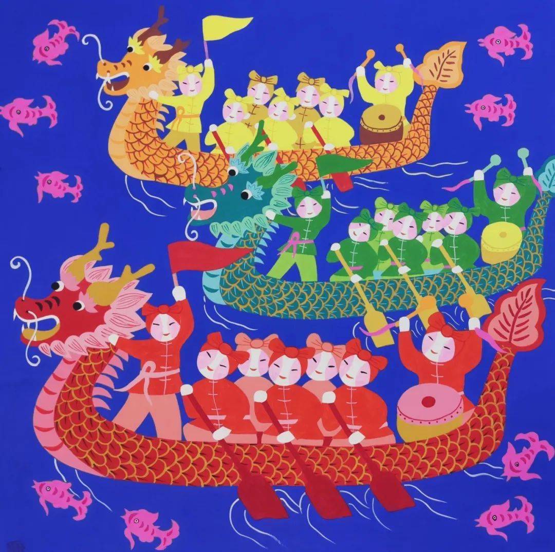 【农民画韵】画里有情 · 强国有我金山农民画作品系列展(十九)_上海