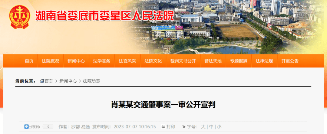 据肖某某犯罪的事实、性质、情节和危害后果，法院遂依法作出上述判决。此前报道2022年9月3日，有网友