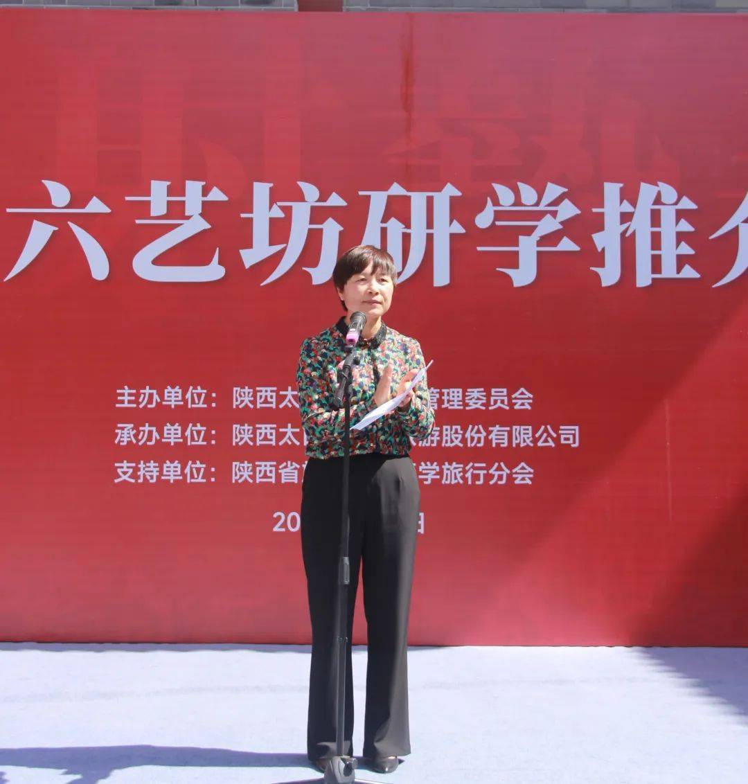 眉县人民政府副县长李倩讲话启动仪式后与会嘉宾观摩了六艺坊新开发的