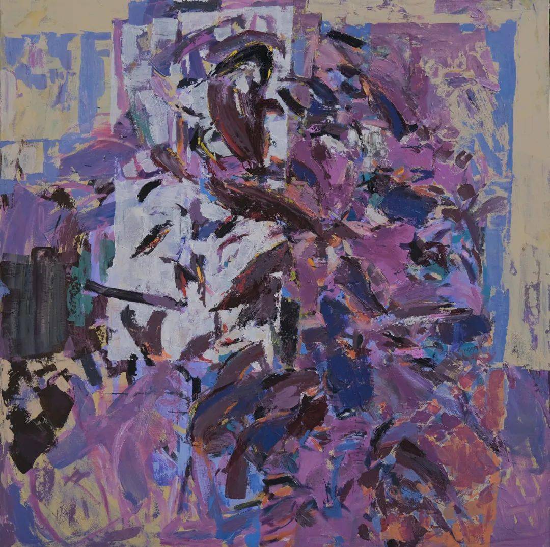 梁剑 /《融和》190cm×190cm / 2022年 / 布面油画刘颖琼 /《愈》尺寸