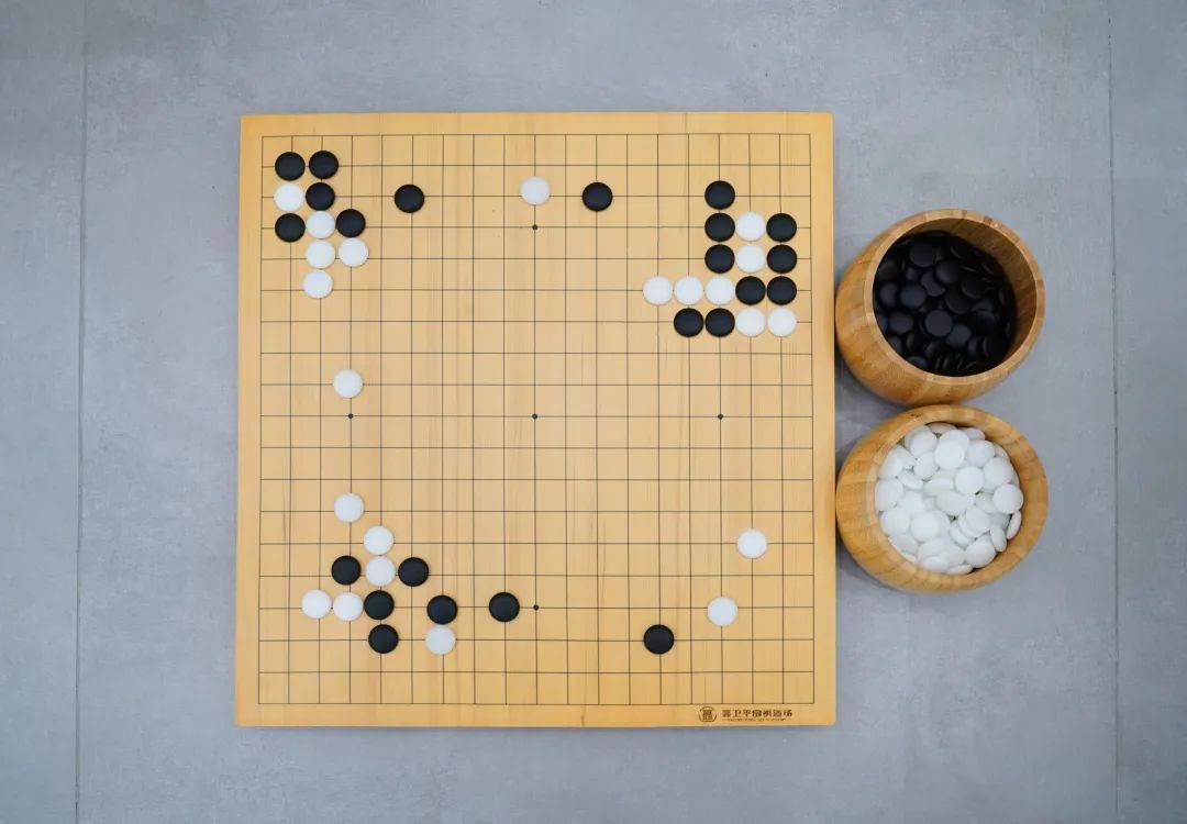 围棋意境 对弈图片