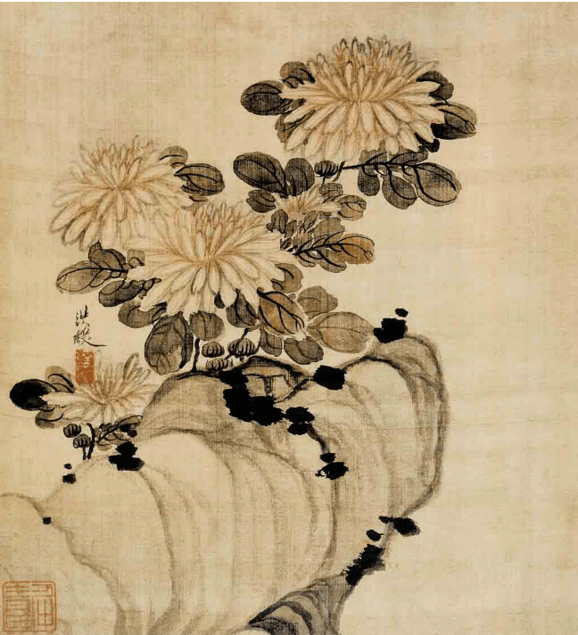 陈洪绶的花鸟画,清新雅致_画面_蝴蝶_花卉