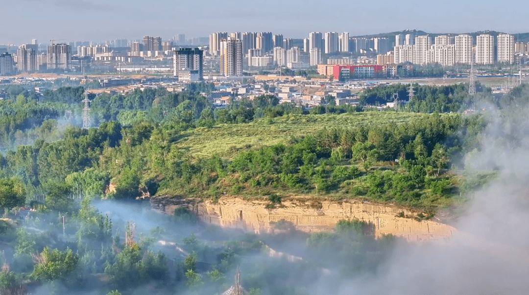 榆林榆溪河生态长廊图片