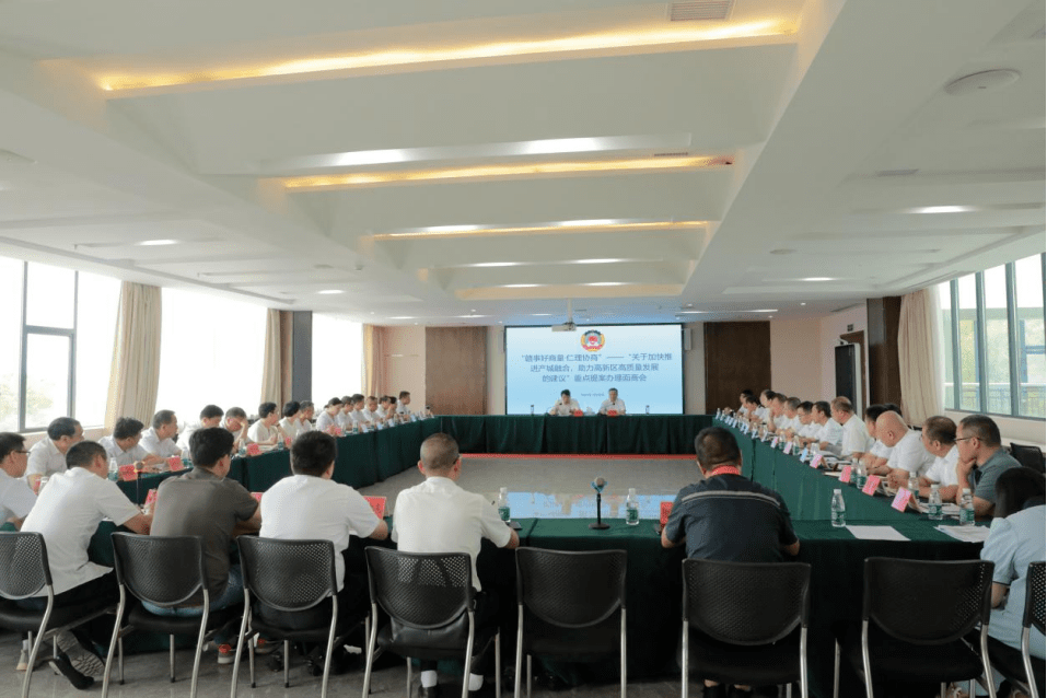 在此次提案办理协商会上,县委书记周国华带领县高新区,县发改委,县教